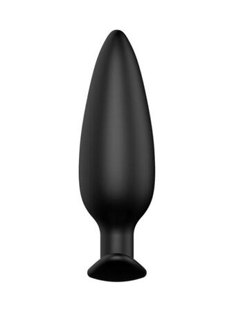 Черная анальная пробка №07 Self Penetrating Butt Plug - 12 см.